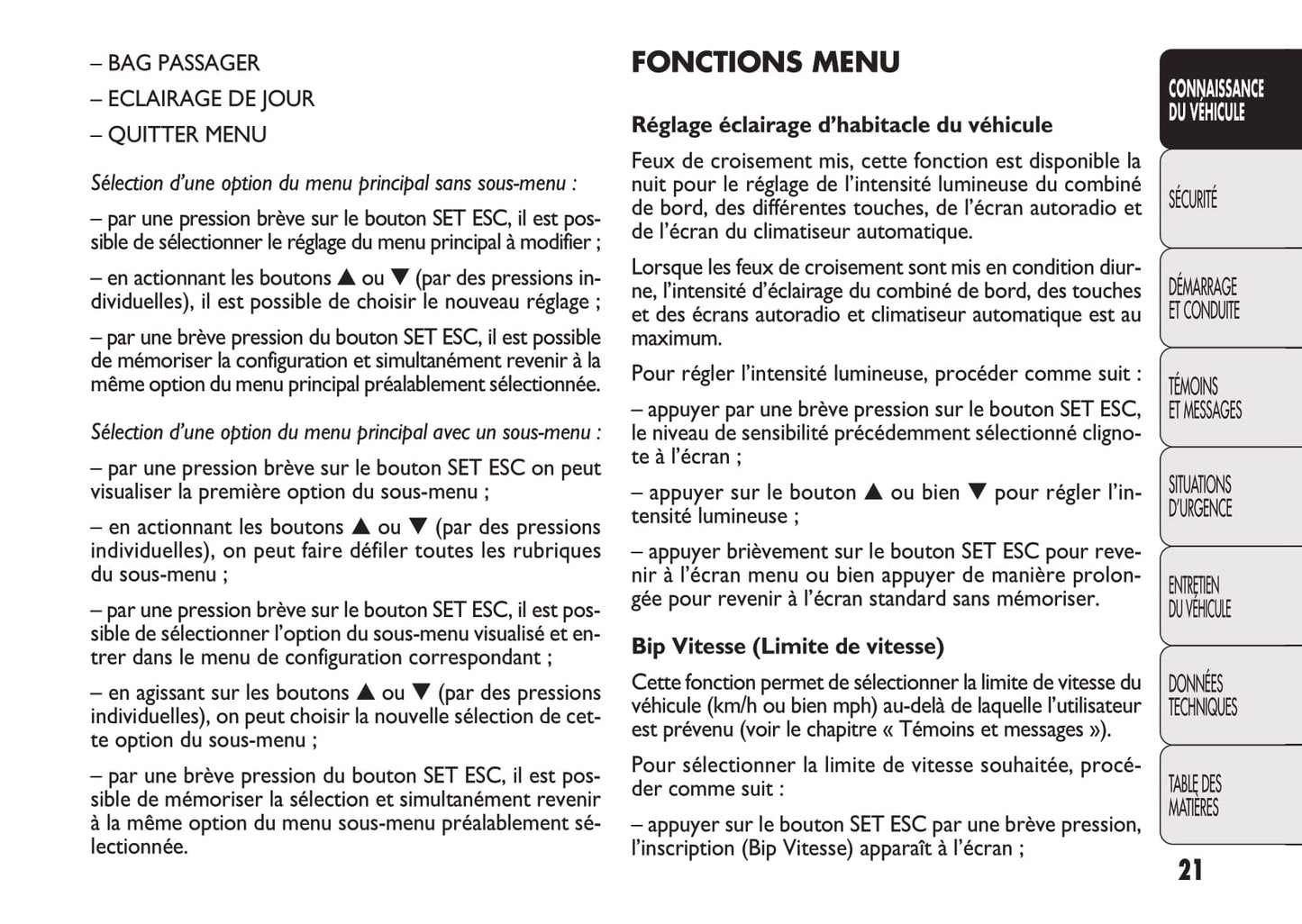 2012-2013 Fiat Doblò Owner's Manual | French