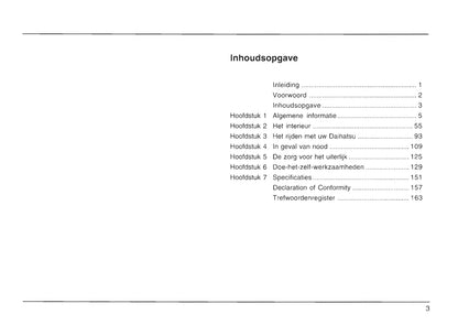 2004-2009 Daihatsu Trevis Gebruikershandleiding | Nederlands