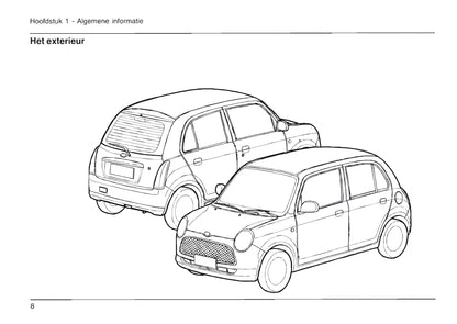 2004-2009 Daihatsu Trevis Gebruikershandleiding | Nederlands