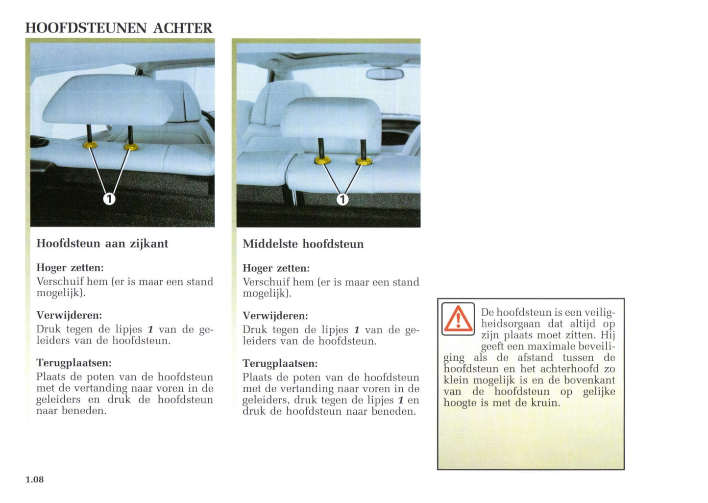 2002-2003 Renault Avantime Owner's Manual | Dutch