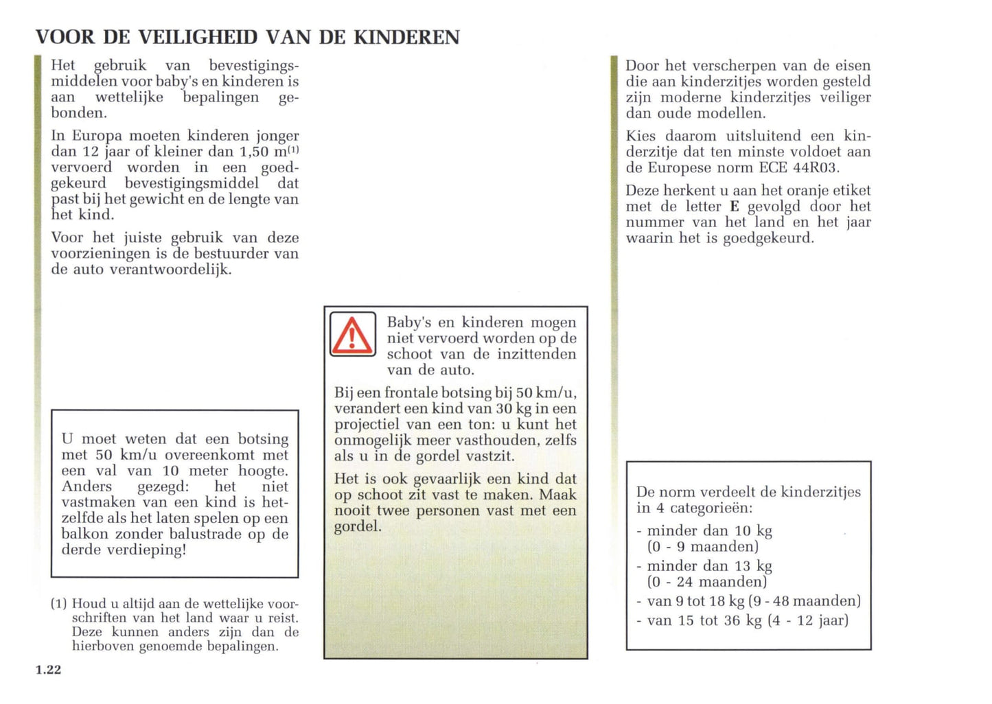 2002-2003 Renault Avantime Owner's Manual | Dutch