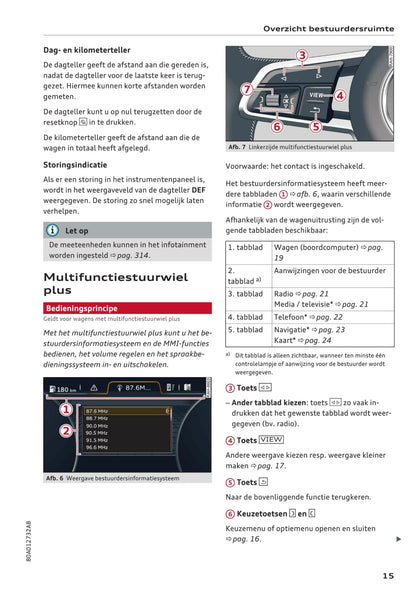 2017 Audi Q5 Owner's Manual | Dutch