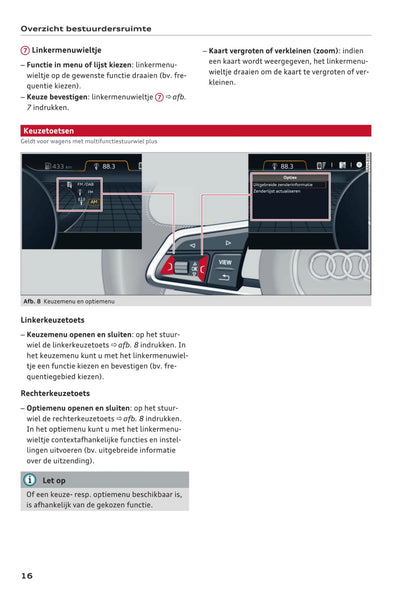 2017 Audi Q5 Owner's Manual | Dutch