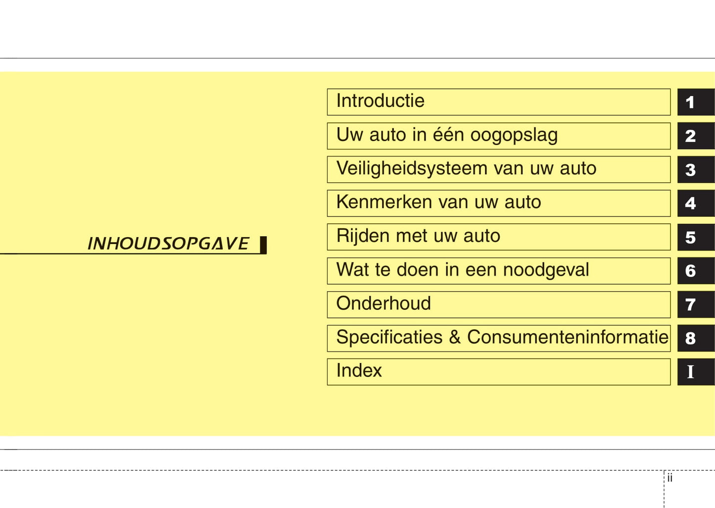 2015-2016 Kia Picanto Owner's Manual | Dutch