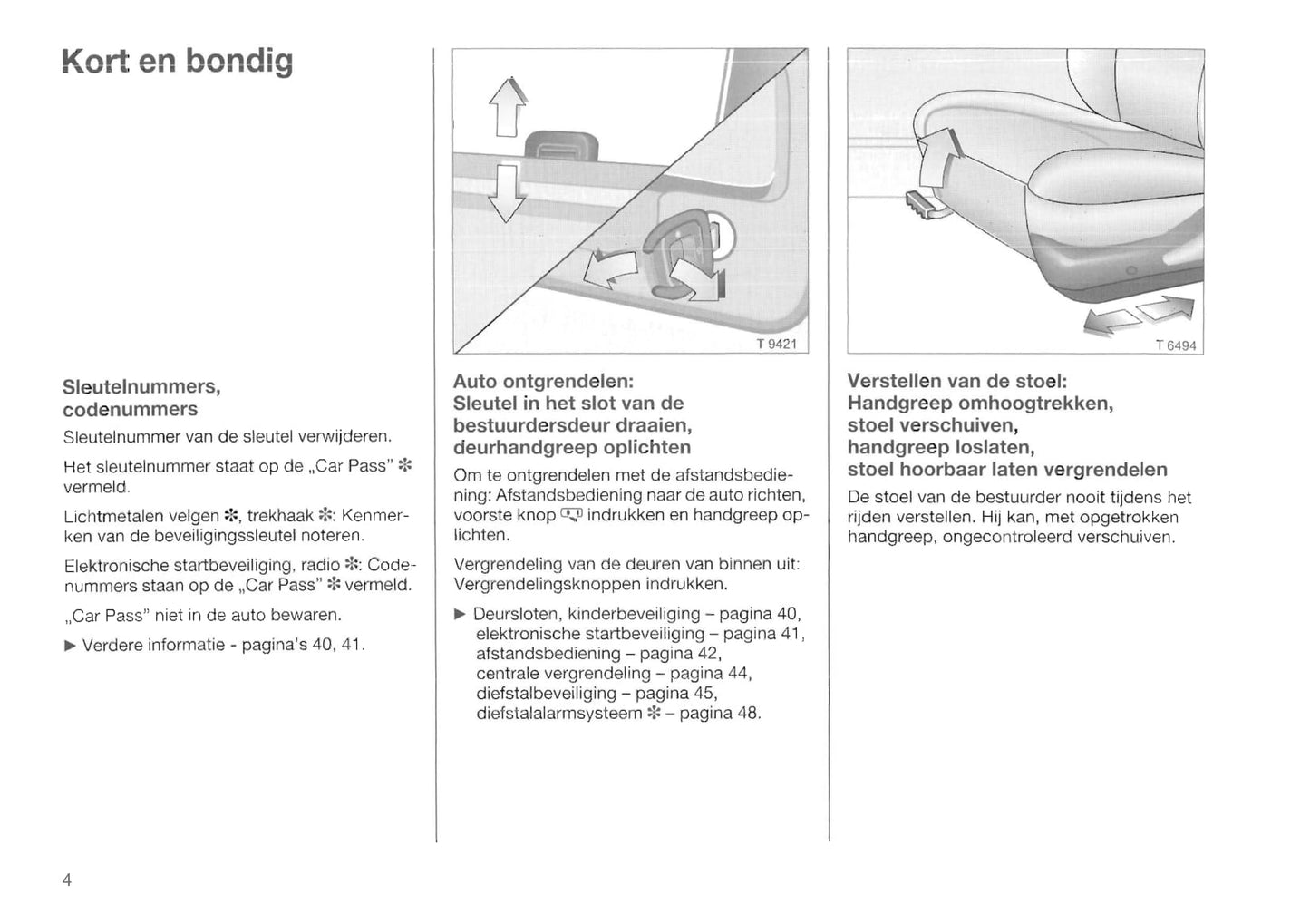 1998-2004 Opel Frontera Owner's Manual | Dutch