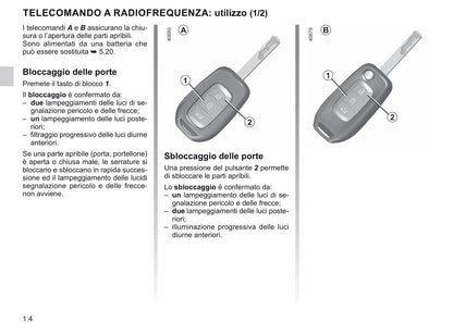 2019-2020 Renault Twingo Owner's Manual | Italian