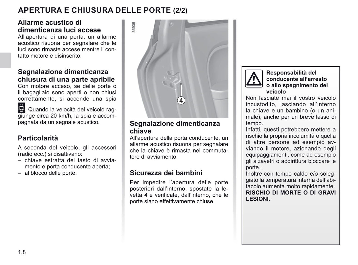 2019-2020 Renault Twingo Owner's Manual | Italian