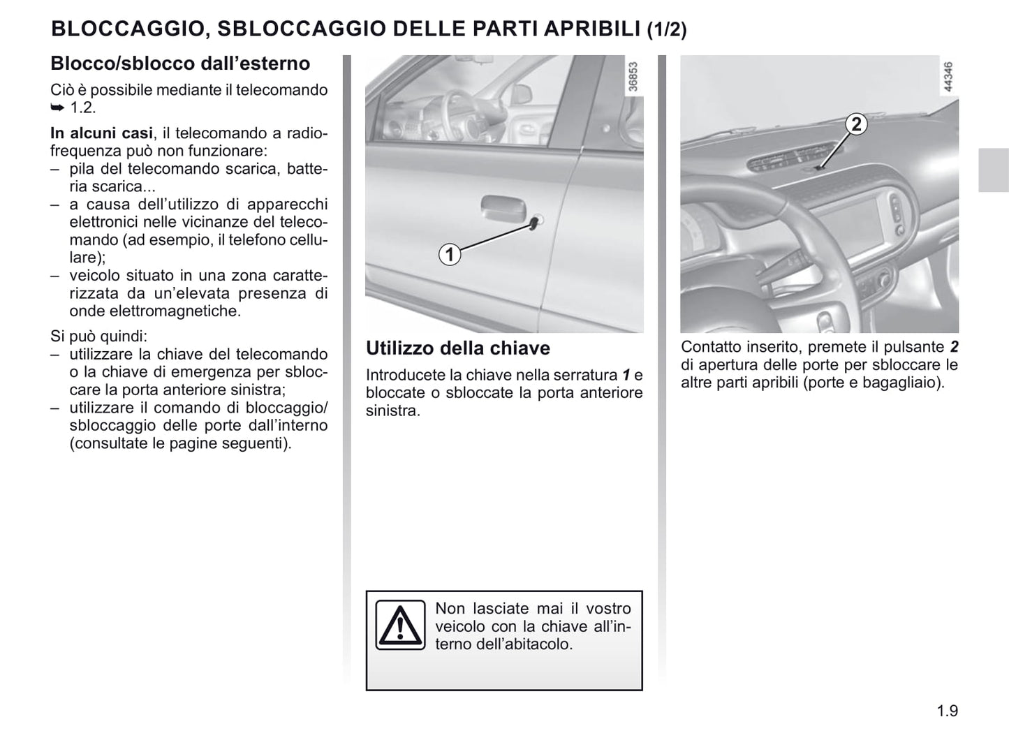 2019-2020 Renault Twingo Owner's Manual | Italian