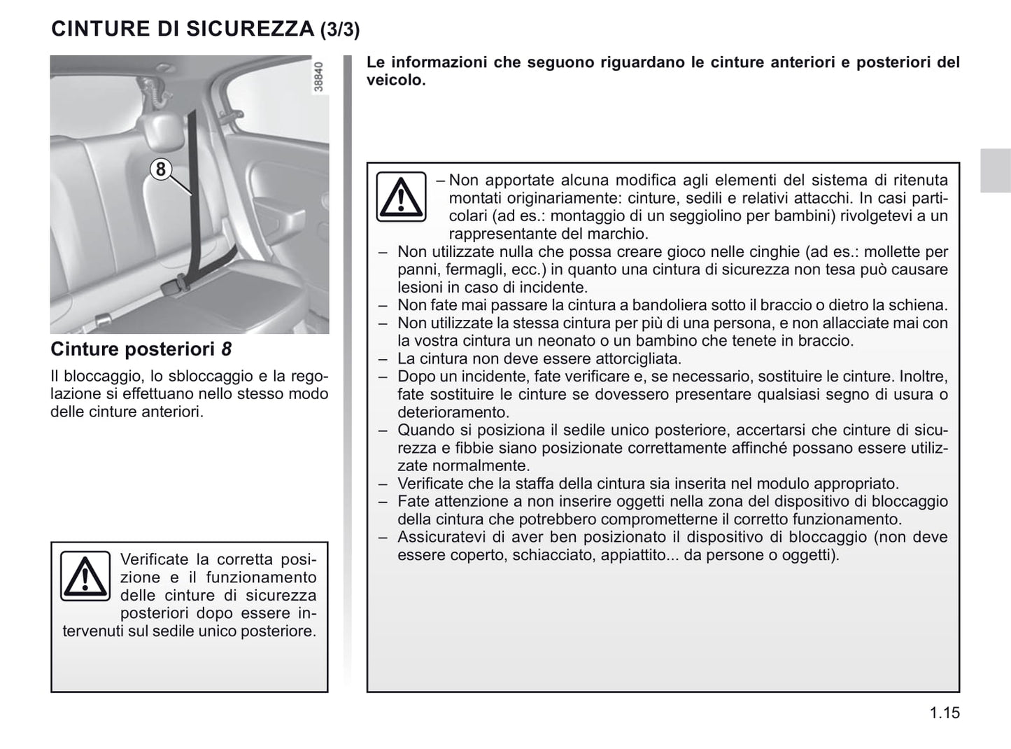 2019-2020 Renault Twingo Owner's Manual | Italian