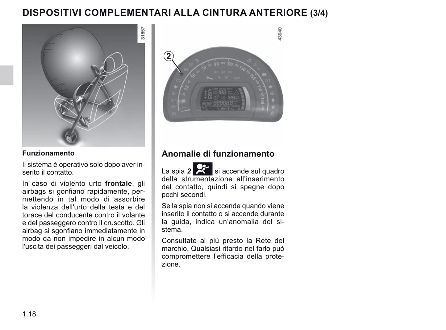 2019-2020 Renault Twingo Owner's Manual | Italian