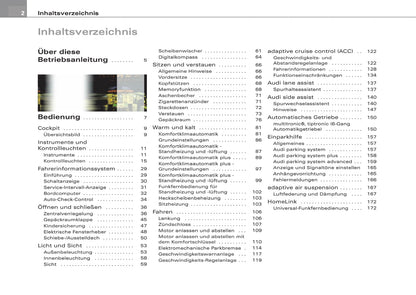 2008-2011 Audi A6 Owner's Manual | German