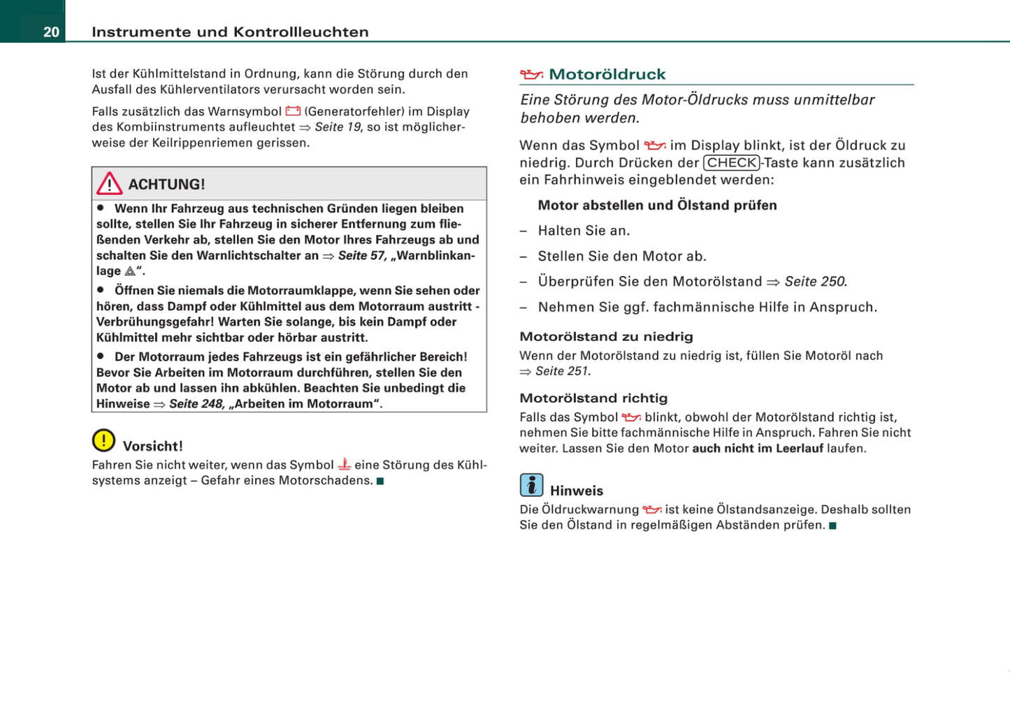 2008-2011 Audi A6 Owner's Manual | German