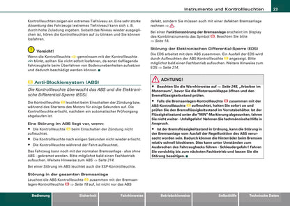 2008-2011 Audi A6 Owner's Manual | German