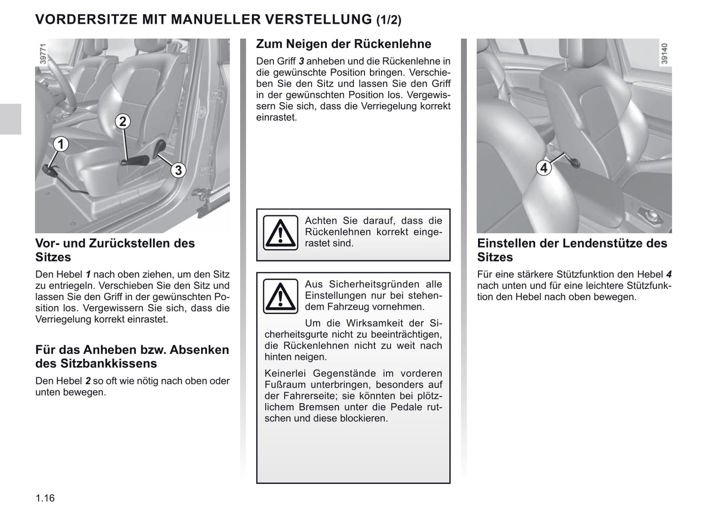 2019-2020 Renault Espace Owner's Manual | German