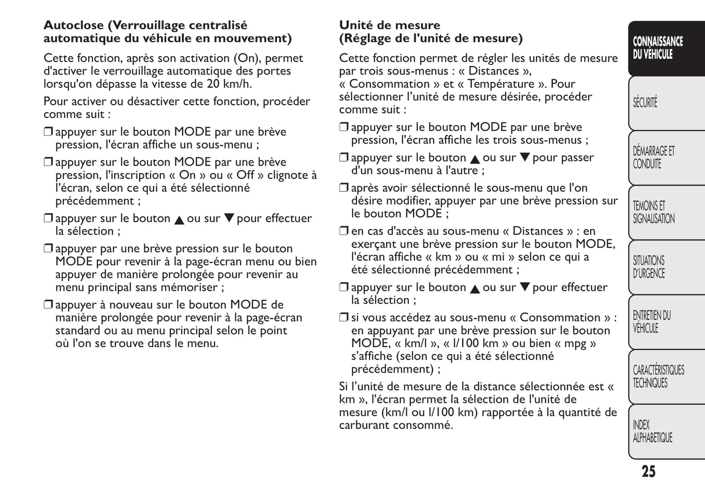 2010-2015 Fiat Bravo Manuel du propriétaire | Français