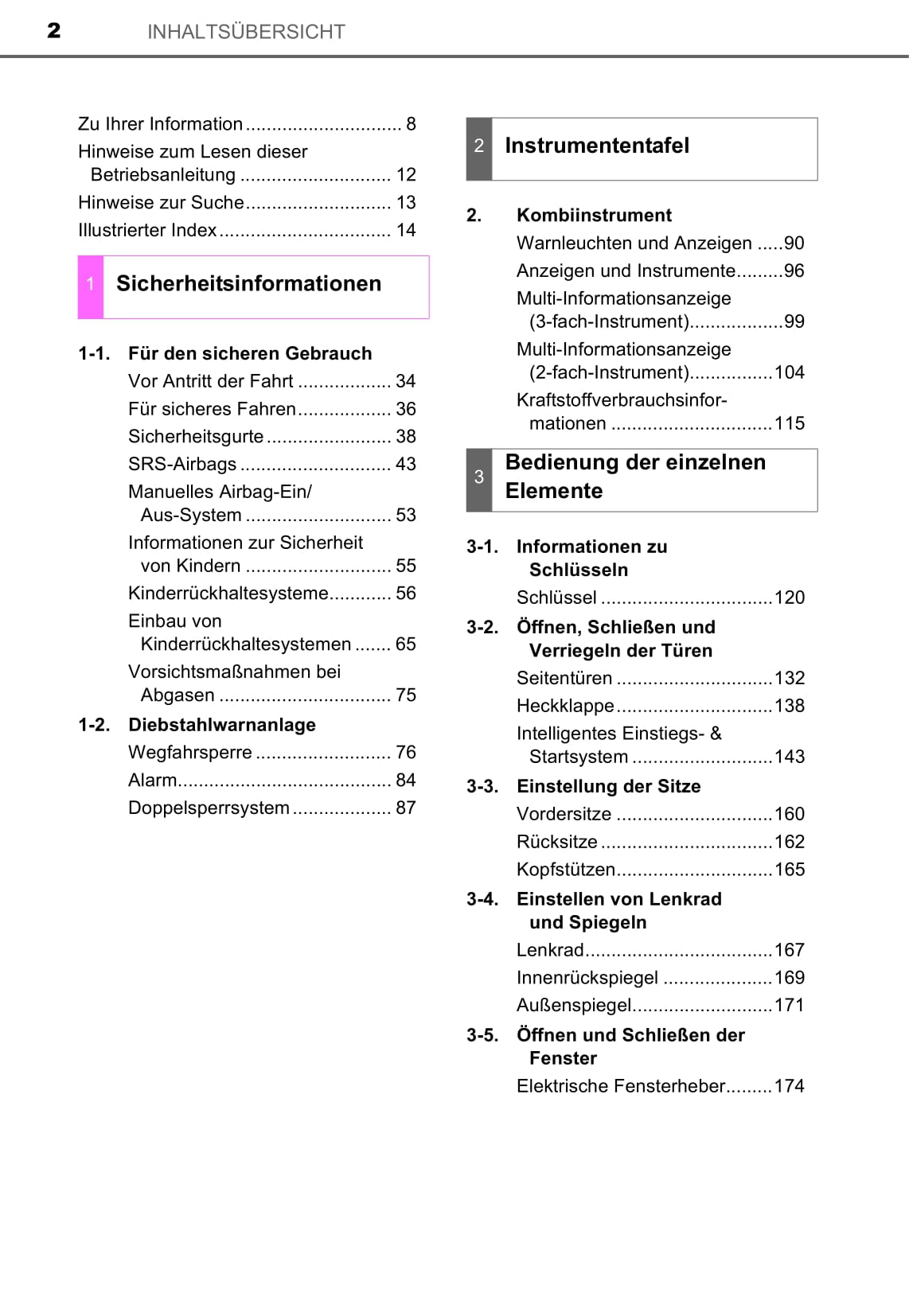 2015-2016 Toyota Auris Touring Sports Owner's Manual | German