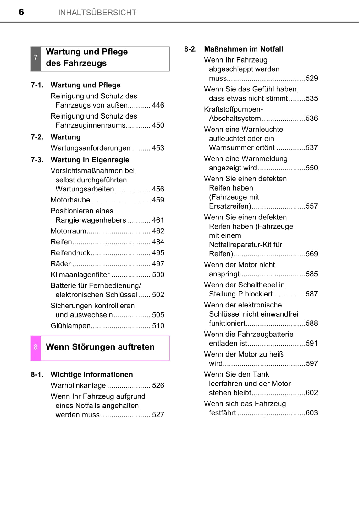 2015-2016 Toyota Auris Touring Sports Owner's Manual | German