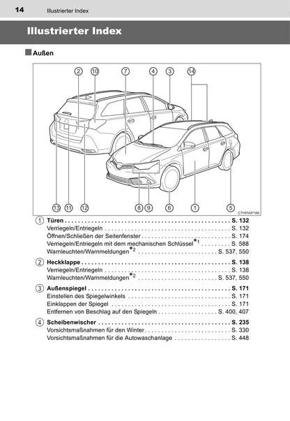 2015-2016 Toyota Auris Touring Sports Owner's Manual | German