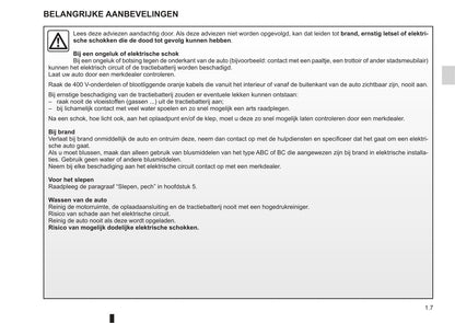 2012-2013 Renault Fluence Z.E. Owner's Manual | Dutch