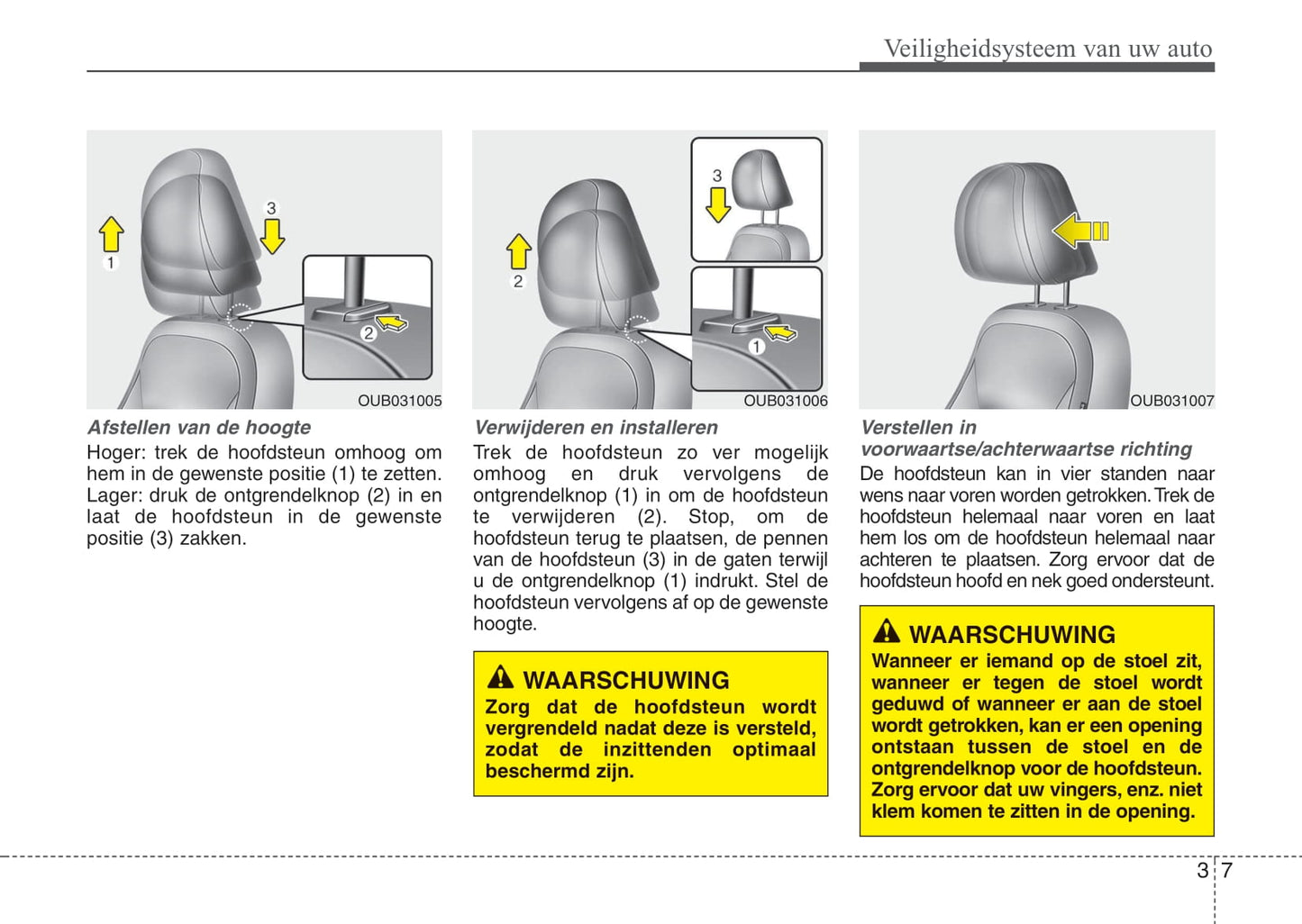 2011-2012 Kia Rio Owner's Manual | Dutch