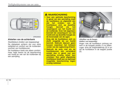 2011-2012 Kia Rio Owner's Manual | Dutch