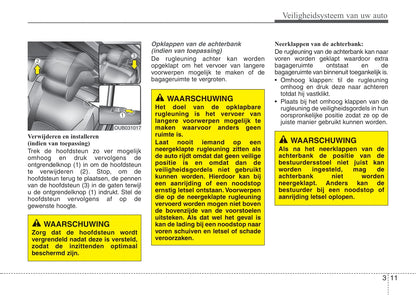 2011-2012 Kia Rio Owner's Manual | Dutch