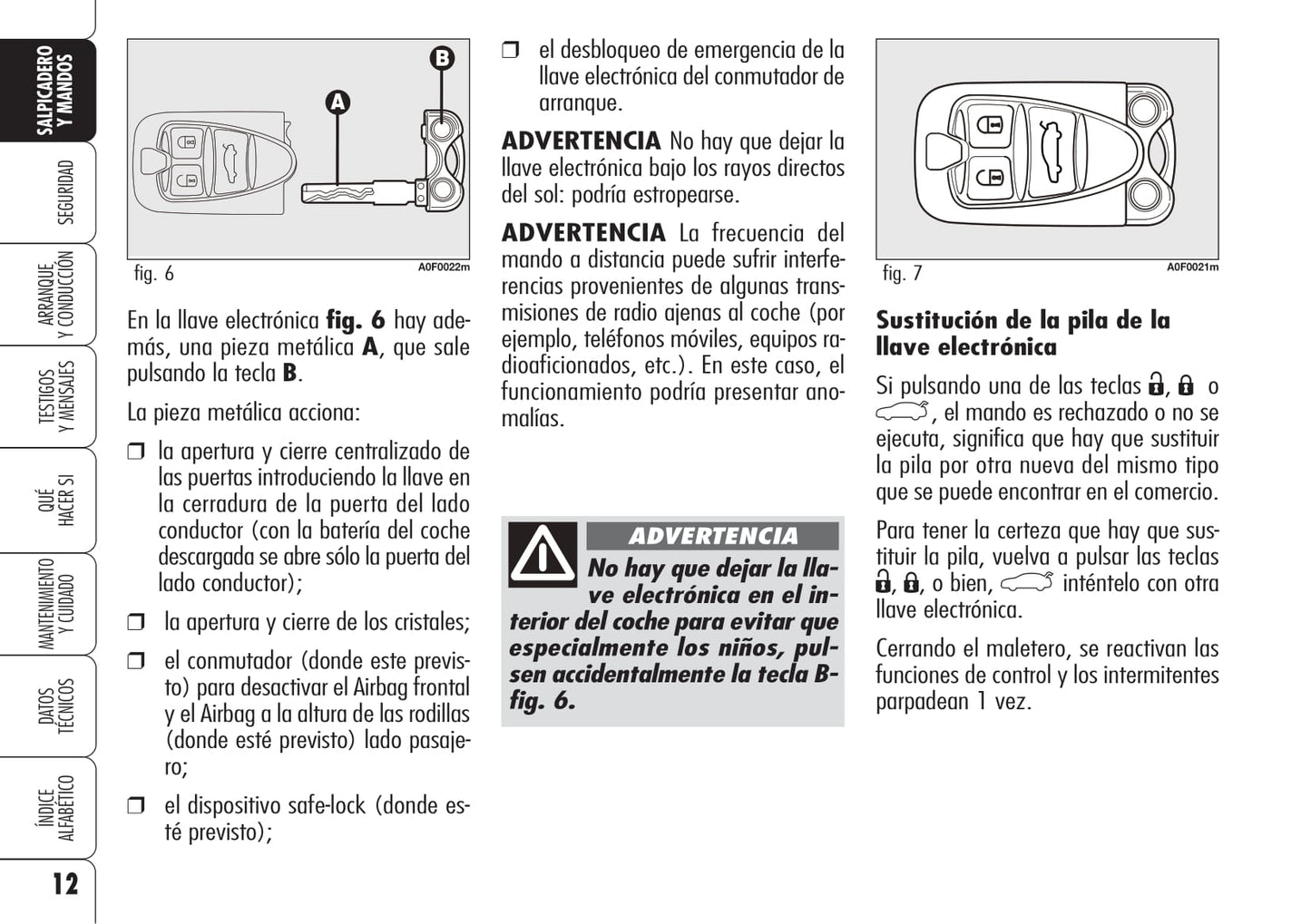 2006-2008 Alfa Romeo Brera Owner's Manual | Spanish