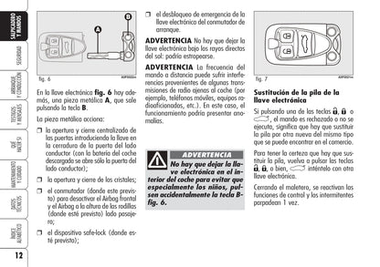 2006-2008 Alfa Romeo Brera Owner's Manual | Spanish