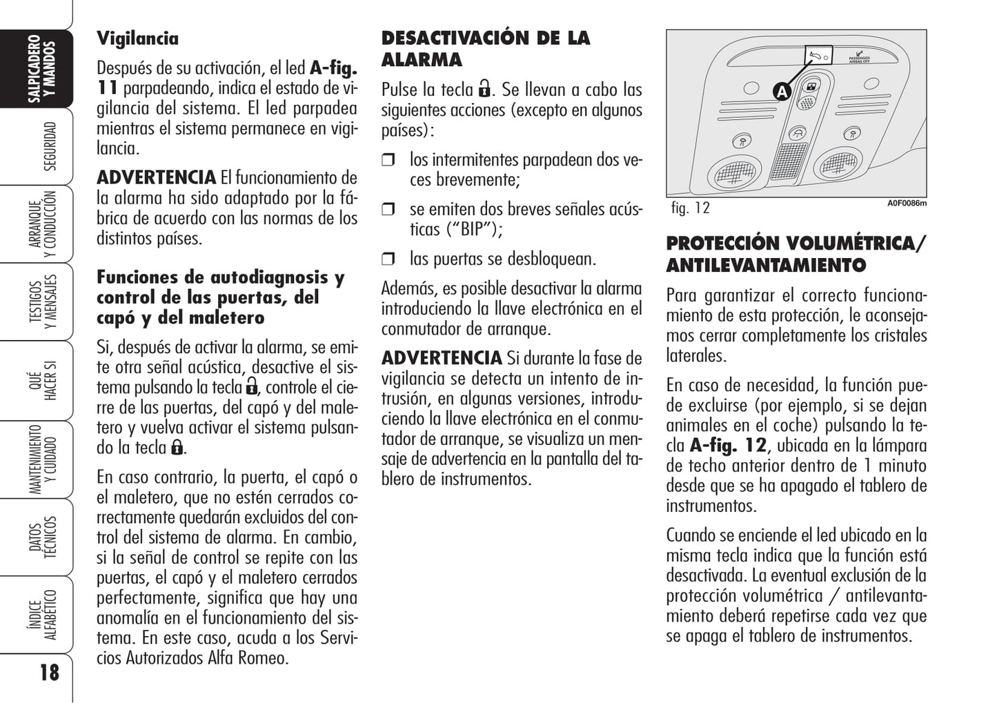 2006-2008 Alfa Romeo Brera Owner's Manual | Spanish