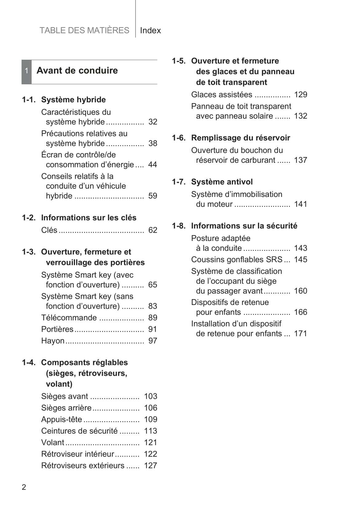 2015 Toyota Prius Owner's Manual | French