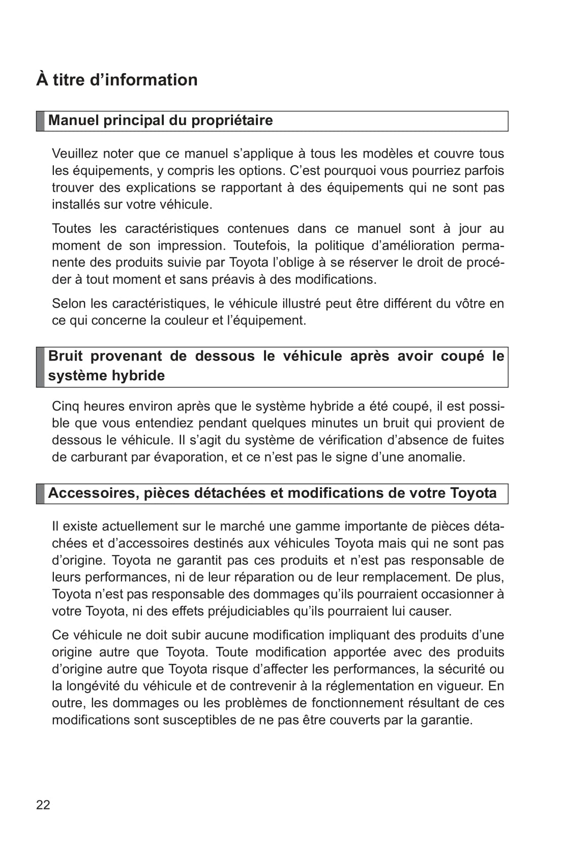 2015 Toyota Prius Owner's Manual | French