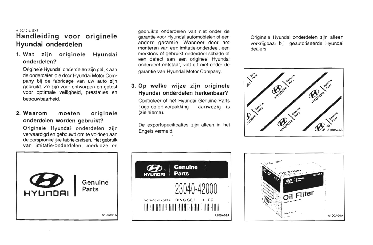 2001-2002 Hyundai Sonata Gebruikershandleiding | Nederlands