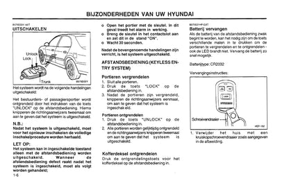 2001-2002 Hyundai Sonata Gebruikershandleiding | Nederlands