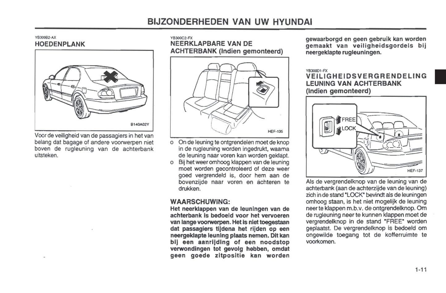 2001-2002 Hyundai Sonata Gebruikershandleiding | Nederlands