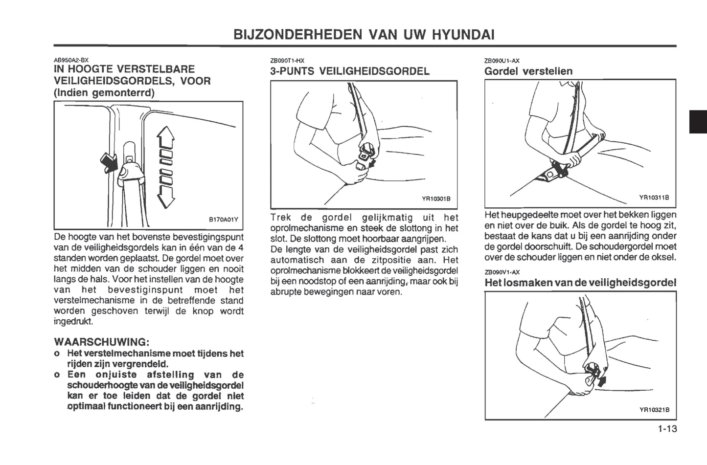 2001-2002 Hyundai Sonata Gebruikershandleiding | Nederlands