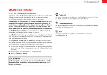 2007-2008 Seat Cordoba Owner's Manual | French