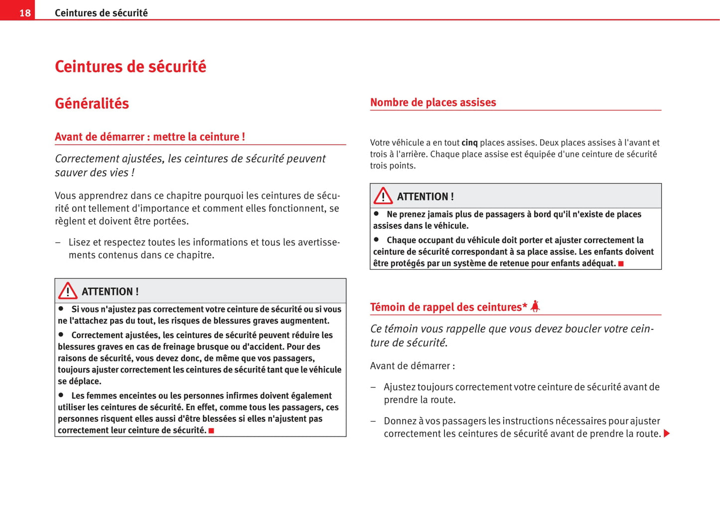 2007-2008 Seat Cordoba Owner's Manual | French