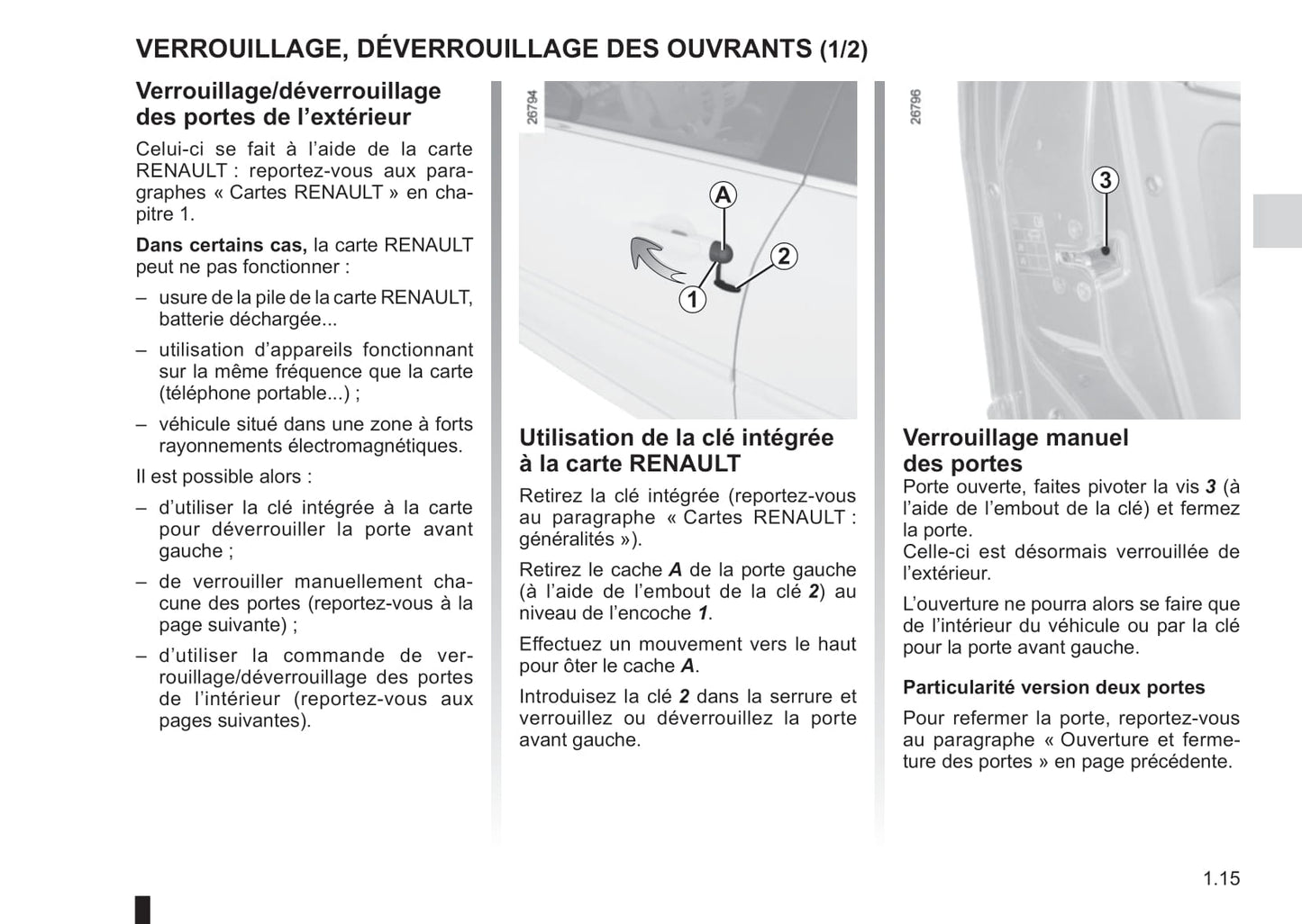 2014-2015 Renault Laguna/Laguna Coupé Owner's Manual | French