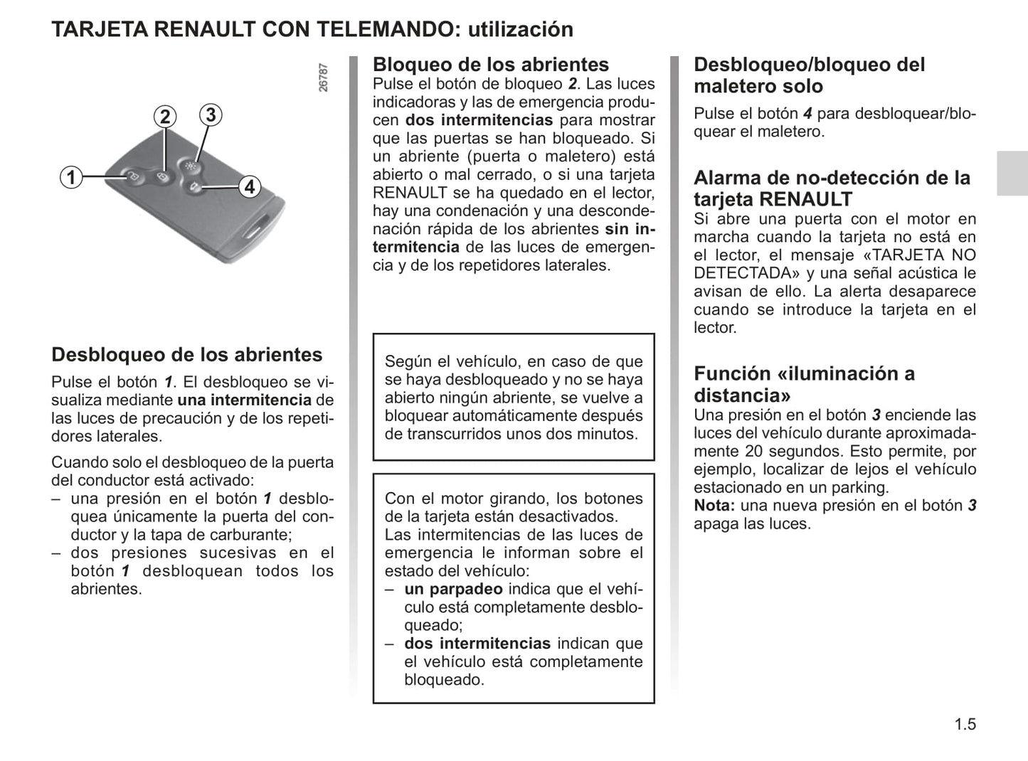 2018-2019 Renault Clio Owner's Manual | Spanish