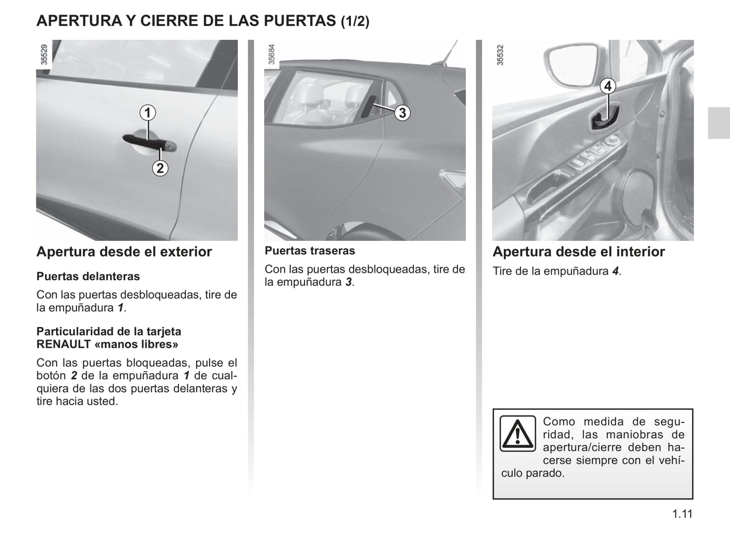 2018-2019 Renault Clio Owner's Manual | Spanish