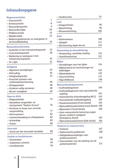 2020-2023 Volkswagen ID.3 Owner's Manual | Dutch