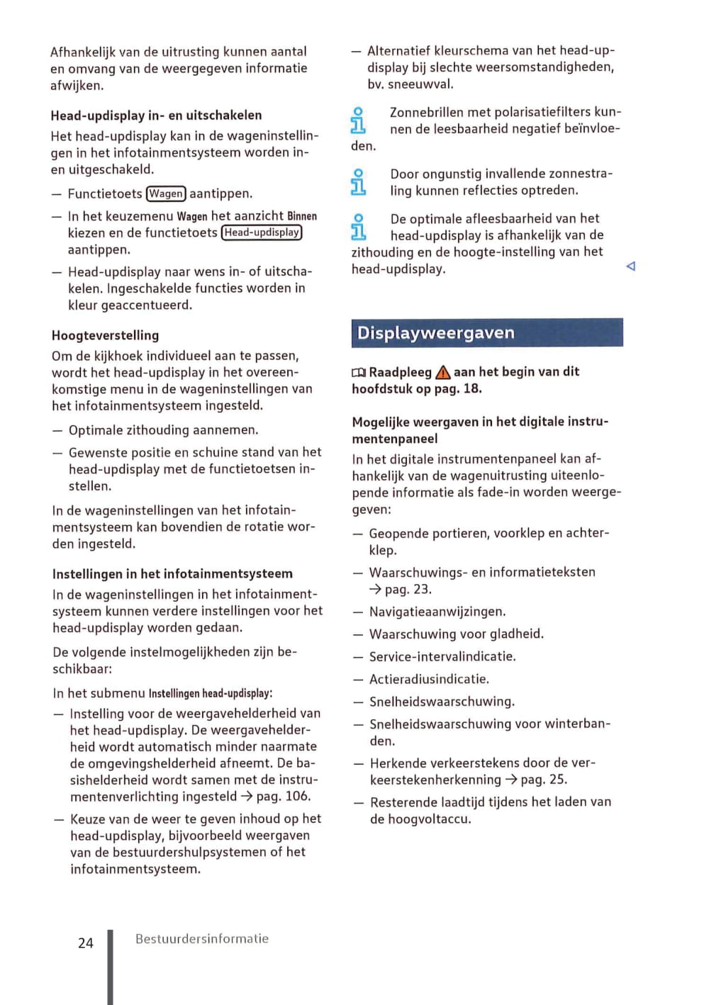 2020-2023 Volkswagen ID.3 Owner's Manual | Dutch