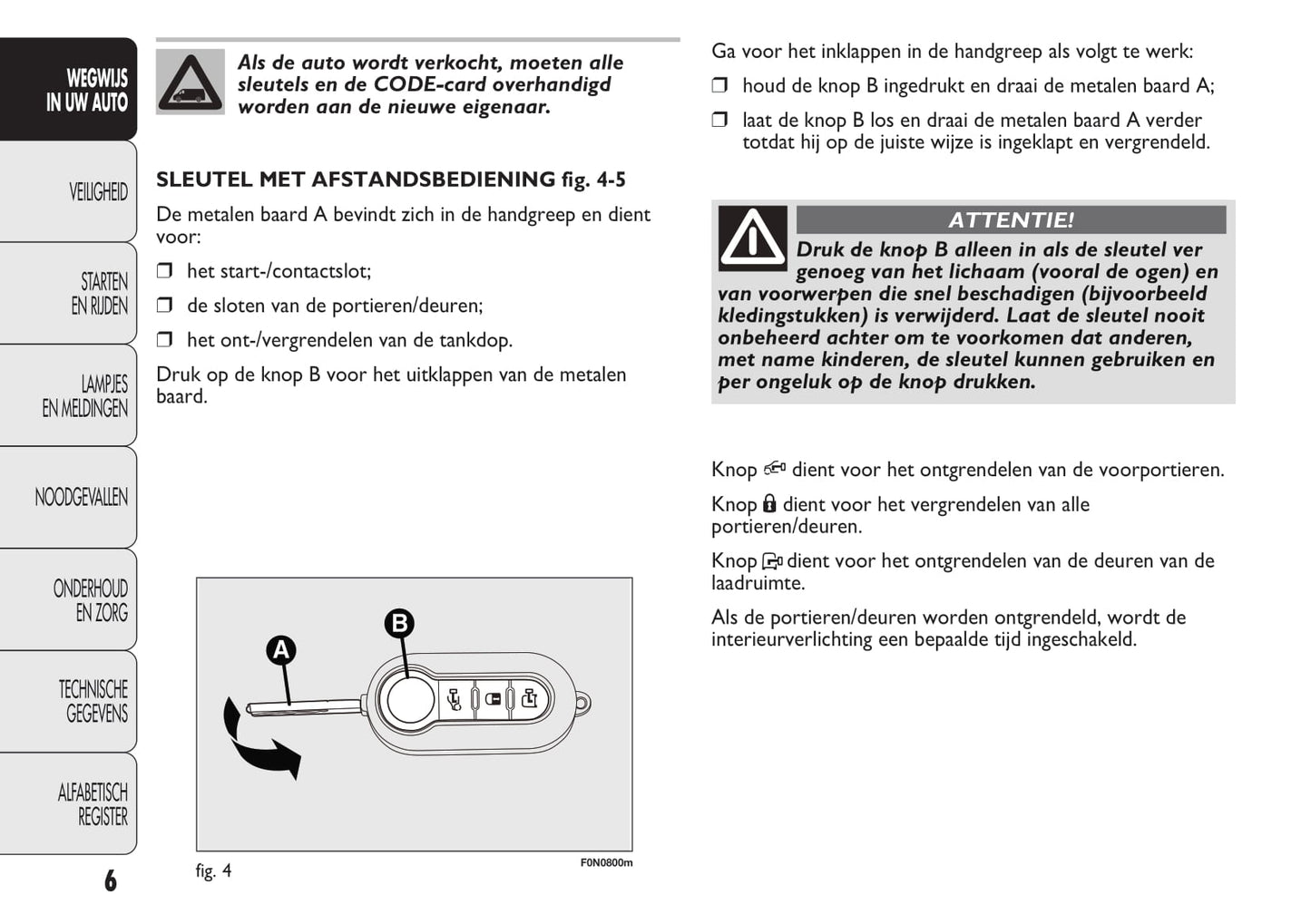 2012-2013 Fiat Ducato Owner's Manual | Dutch