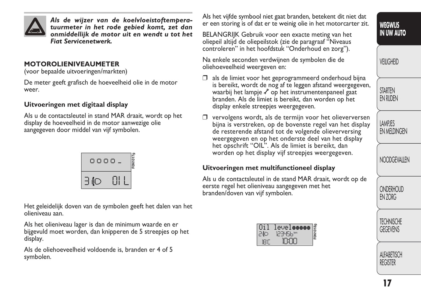 2012-2013 Fiat Ducato Owner's Manual | Dutch