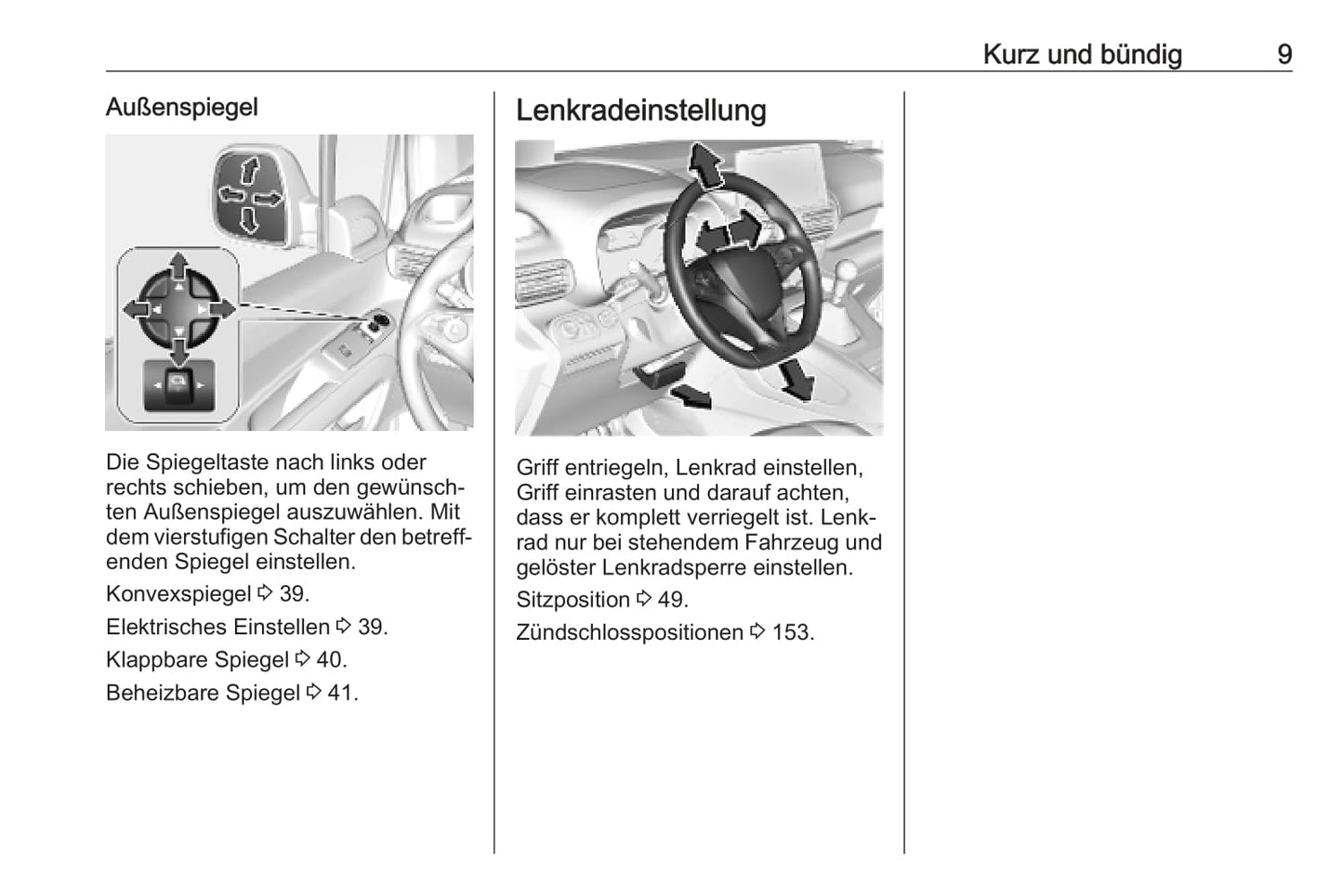 2019-2020 Opel Combo Bedienungsanleitung | Deutsch