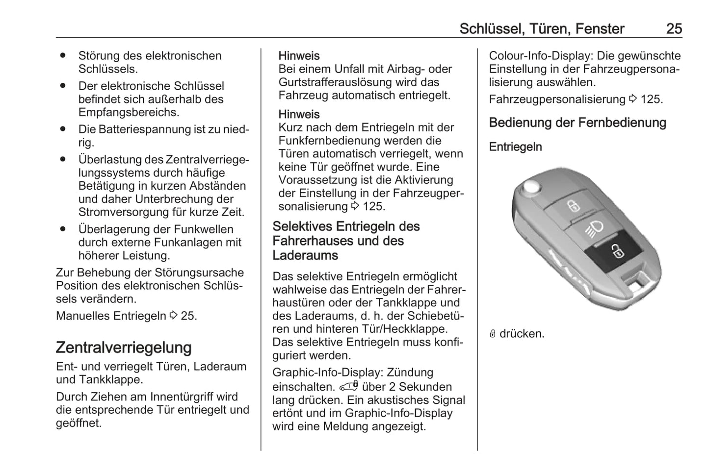 2019-2020 Opel Combo Bedienungsanleitung | Deutsch