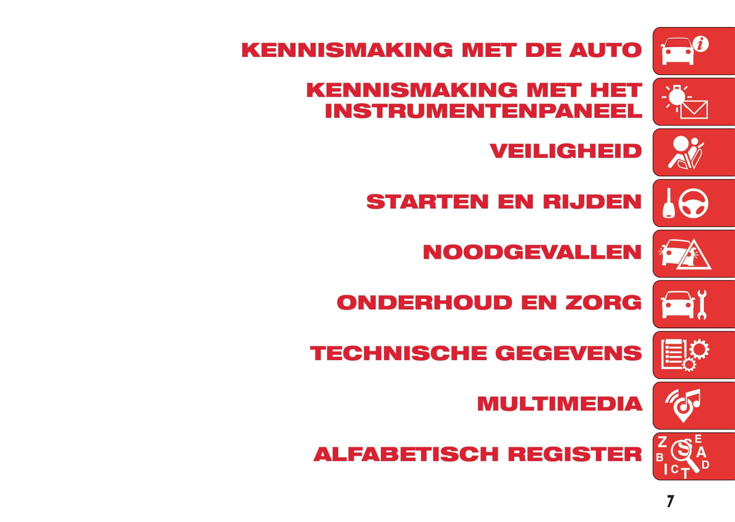 2016-2022 Abarth 595 Owner's Manual | Dutch