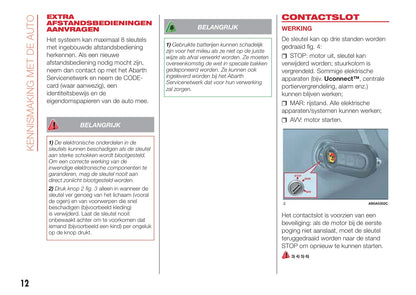 2016-2022 Abarth 595 Owner's Manual | Dutch