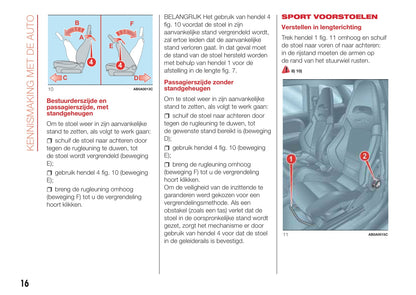 2016-2022 Abarth 595 Owner's Manual | Dutch