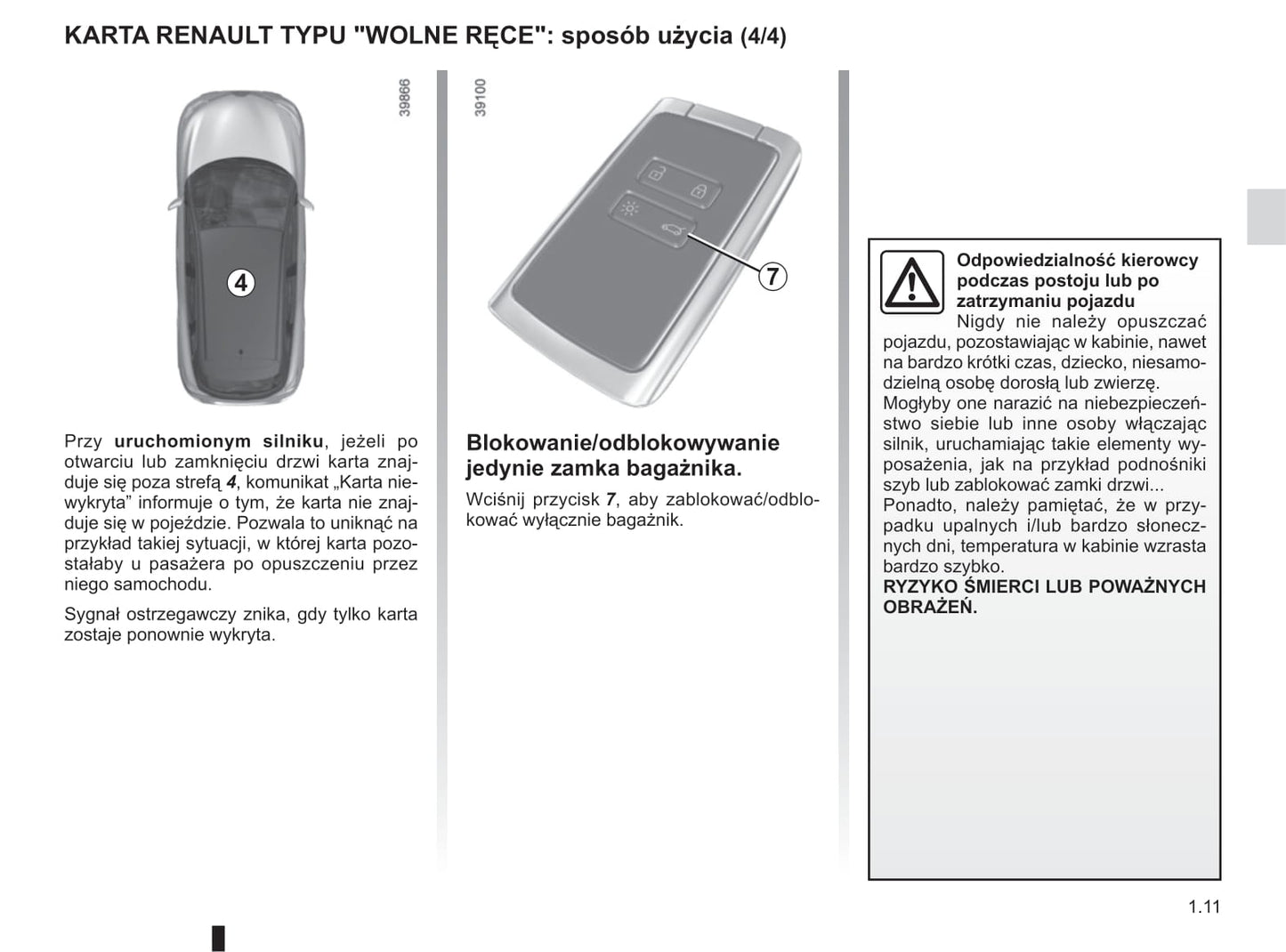 2018-2019 Renault Kadjar Owner's Manual | Polish